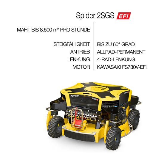 Großflächen- und Böschungsmäher Spider 2SGS EFI