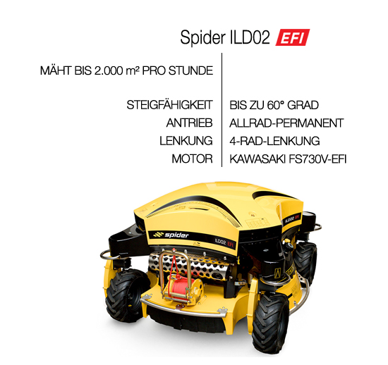 Großflächen- und Böschungsmäher Spider ILD02 EFI